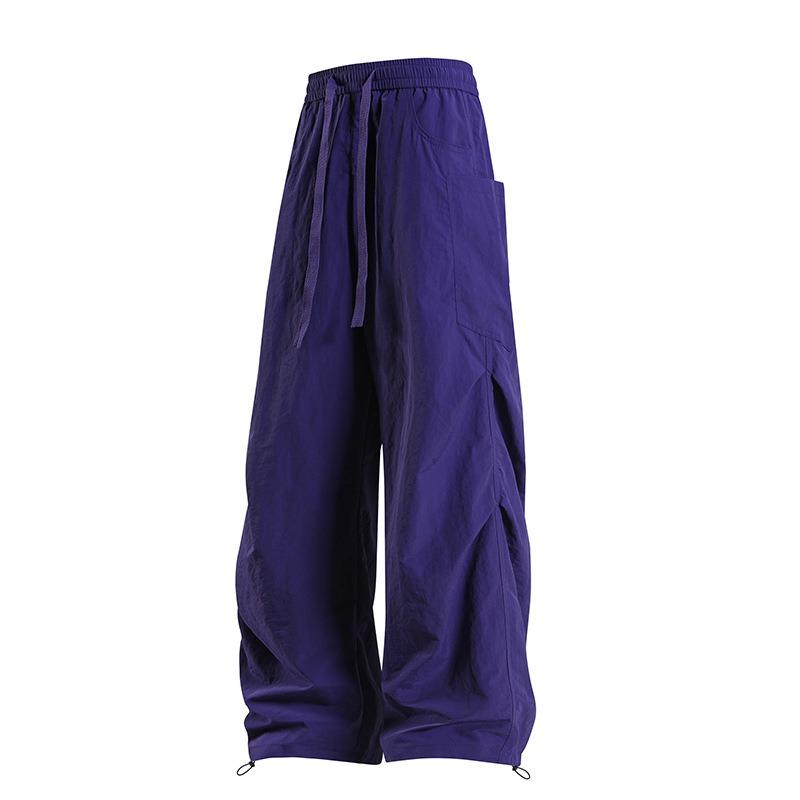 Spring and Autumn Tooling Pants Men's Loose Straight Wide Leg Paratrooper Charge Pants Casual Versatile Couple Pants
