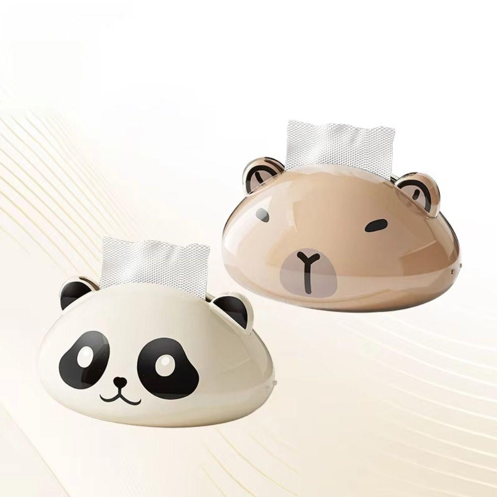 Animal Paper Towel Case Magnetic Panda Paper Container Durable Paper Towel  Dispenser  Kitchen