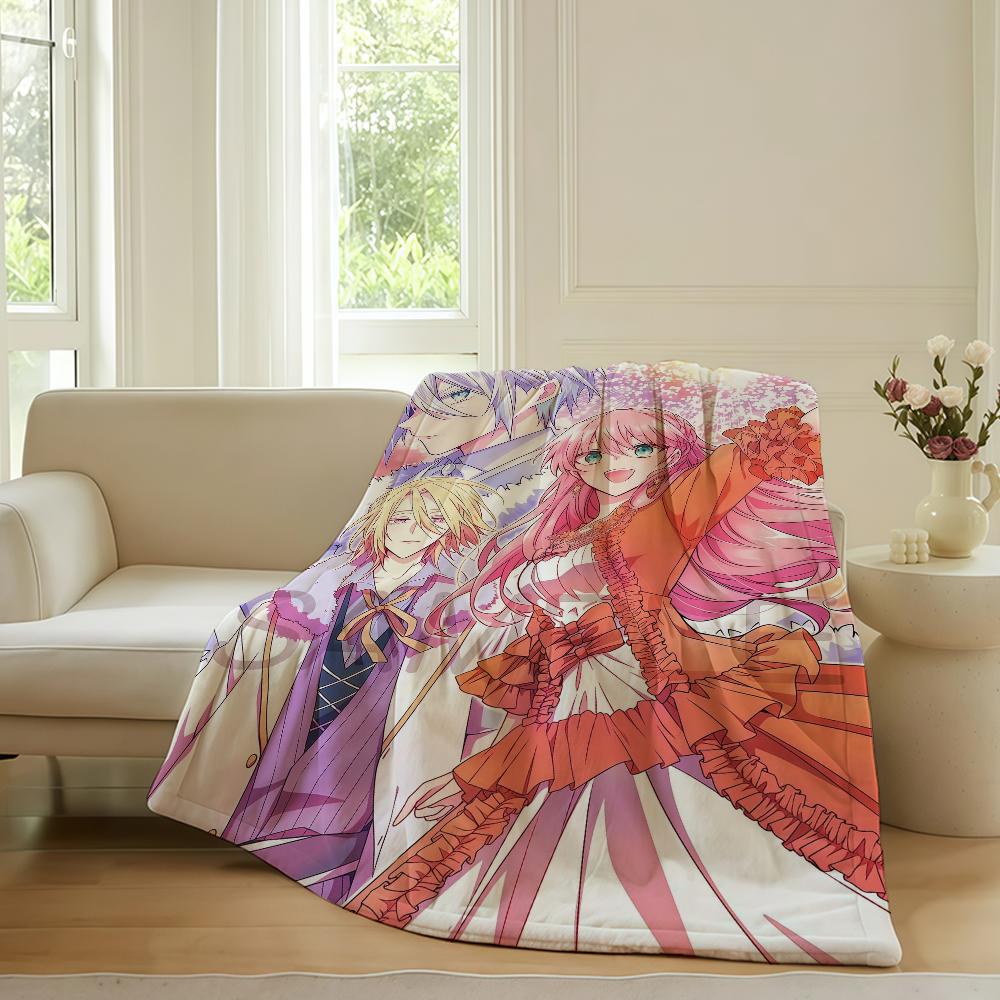 Anime 7th Time Loop Blanket For Sofa Office Bed Plane Travel Sleep Read Relax Camping Soft And Warm