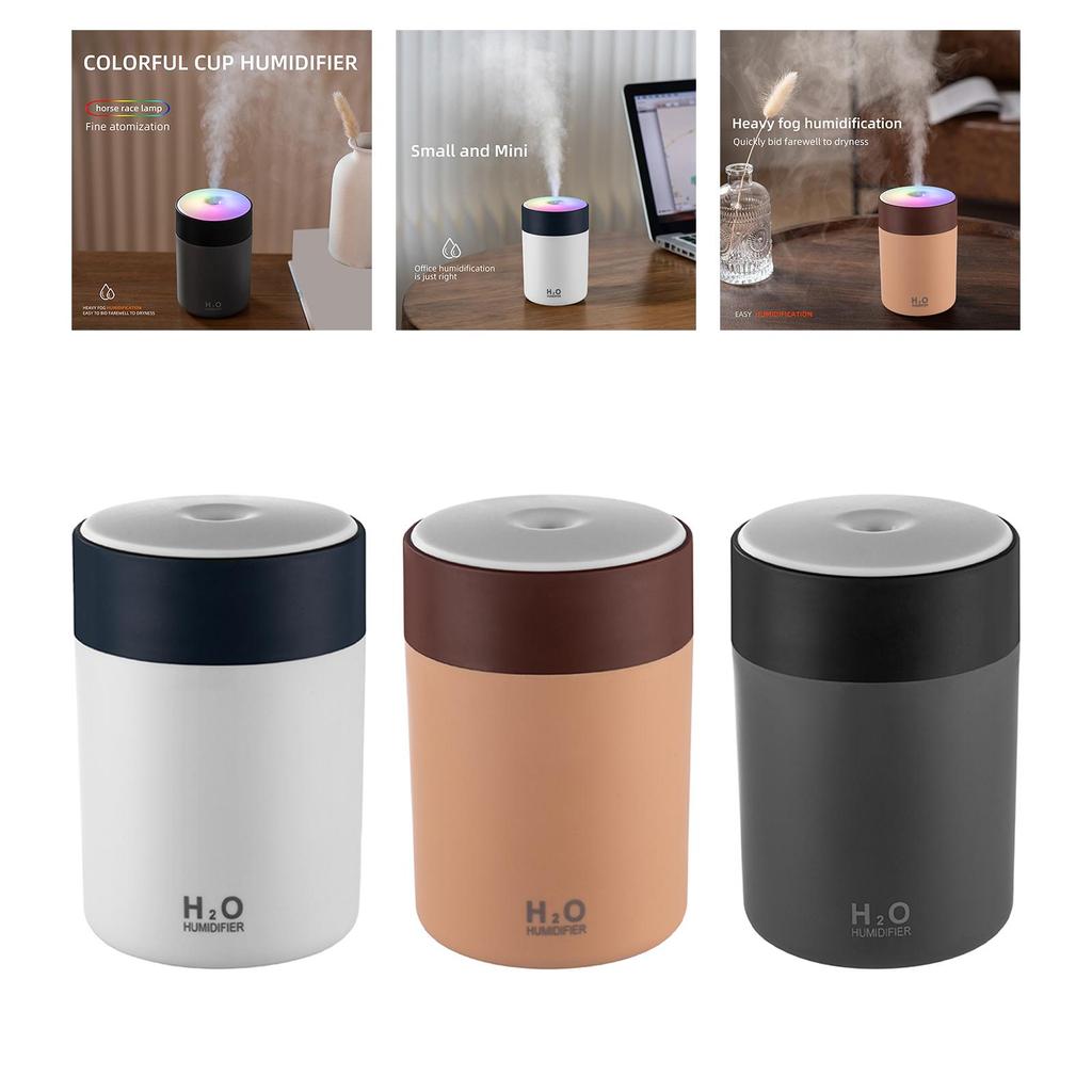300ml Tragbarer Vernebler-Luftbefeuchter mit mehrfarbigem Licht 7,8x11,8cm/3x4,6 Zoll Persönlicher Luftbefeuchter Klein für Familien Mehrzweck