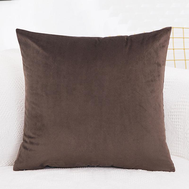 Pillowcase 40*40 Velvet Pillow Covers Solid Color Sofa Pillow Case Living Room Space Pillow Cases Cushion Throw Pillow Covers