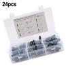 24 Pieces Diesel Fuel Line Quick Connector Repair Kit Offering Snap Fit Connectors for Fast and Secure Hose Repair