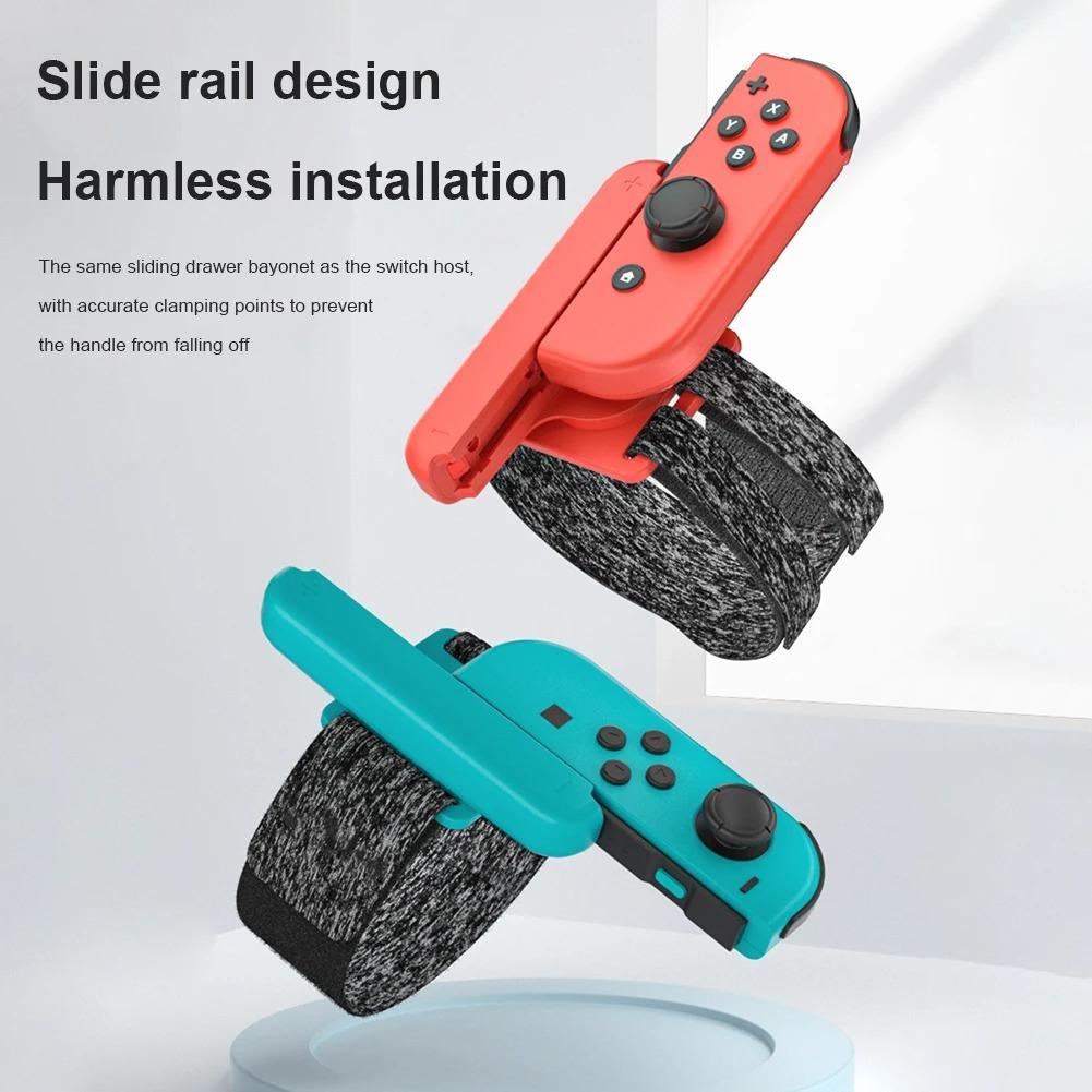 For Nintendo Switch Just Dance Game Accessories for Joy-con Controller Adjustable Clamp Elastic Wristband Dance