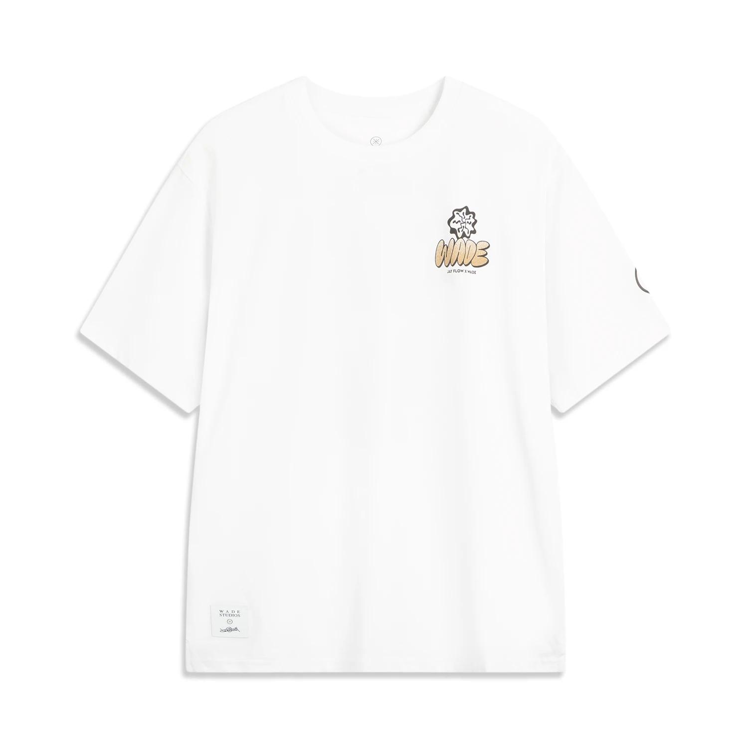 Li Ning x Jay Flow T Shirt Men s Standard White AHSVA05-2 3XL