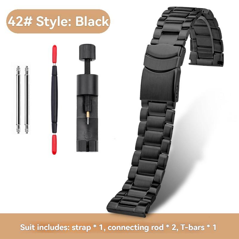 JEDENDla zegarka Casio PROTREK Pasek PRW-600/PRW-60/50/70 Solidna Stal Nierdzewna Pasek Łańcuszkowy Męski 23mm Metalowa Opaska BransoletkaMN