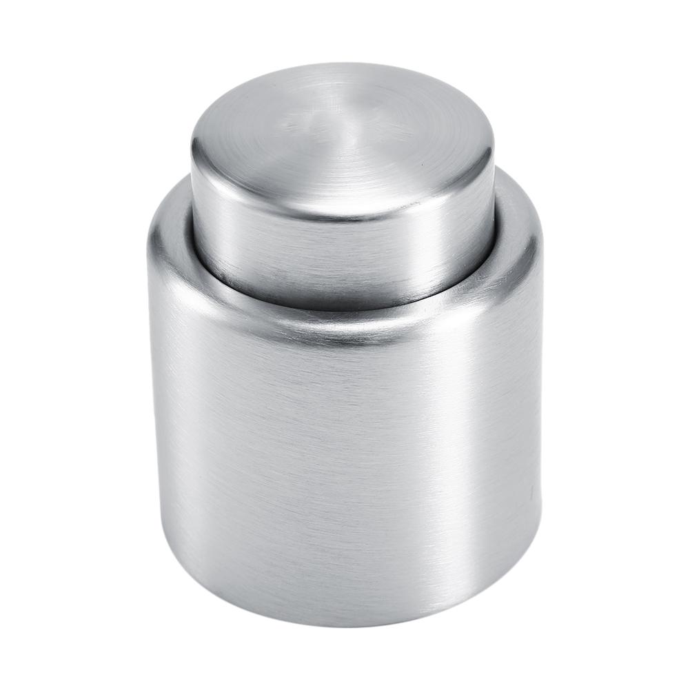 Stainless Steel Vacuum Sealed Wine Champagne Red Wine Cork Storage Bottle Stopper Cap Barware