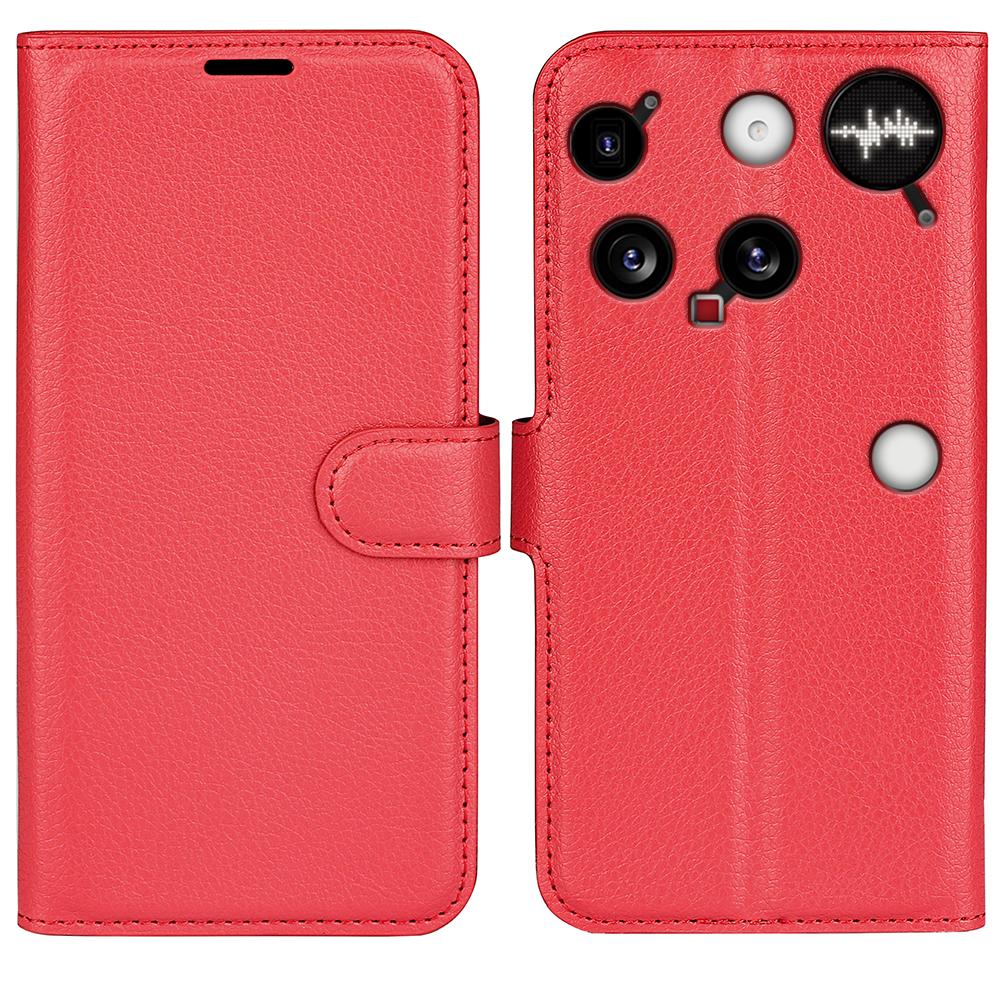 For Nothing Phone (3) 5G Case Litchi Texture Shockproof Leather Wallet Phone Cover
