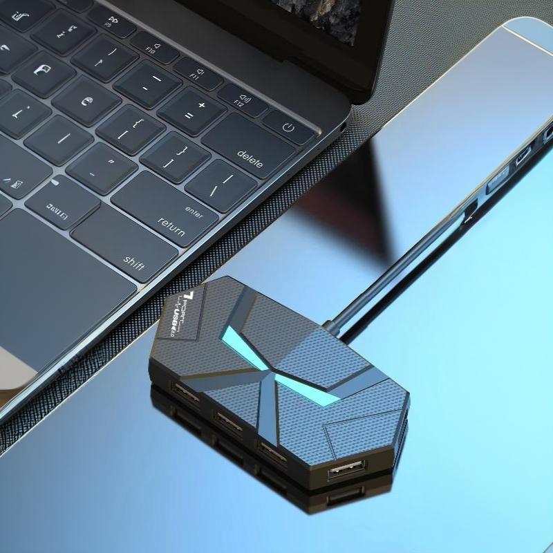 4/7 Ports Usb 3.0 Hub 5Gbps Usb Docking Station Usb Hub Usb Splitter Otg Adapter With Type C Power Port For Pc Laptop