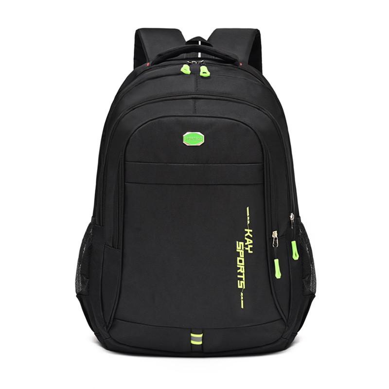 

Large Fabric Oxford Backpack With Letter Design For Teens Travel School And Green