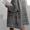 Women's Winter Wool Coat Thick Lined Warm Jacket for Autumn