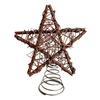 Christmas Tree Topper Star with Light Simple Installation Luminous Hollow Star Tree Topper Christmas Tree Decoration