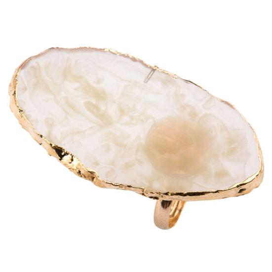 

Смола Нейл-арт Кольцо для пальца Тарелка Гель-лак Крем Держатель Палитра для смешивания цветов белый