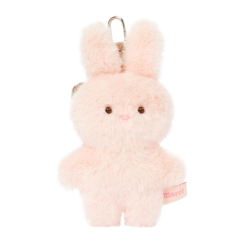 Rabbit Heart Charm Mini Keychain Pink (34011963)