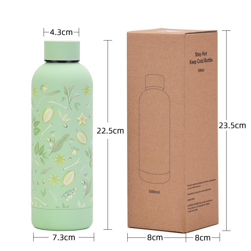 Stainless Steel Thermos Cup 3D Three-Dimensional Fruit Simple Water Cup High Value Outdoor Small Mouth Sports Water Bottle