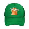 Cartoon Cat Fish Vintage Baseball Cap  Mesh Baseball Cap Dad Hat Hip Hop Snapback Cap