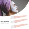 3pcs Easy To Clean Silicone Brush Applicator Kit Soft Silicone Reusable Makeup Brush  Travel Use