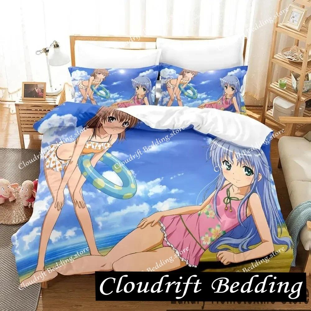 Misaka Mikoto A Certain Magical Index Railgun Bedding Set Boys Girls Twin Queen King Size Duvet Cover Pillowcase Bed boys Adult