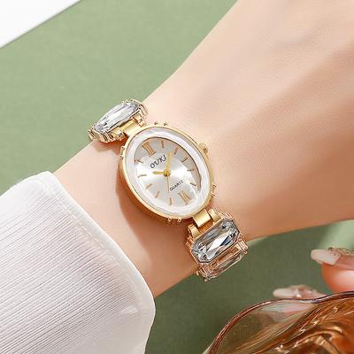 Top Luxe Dameshorloges Mode Armband Band Dames Quartz Polshorloge Beste Cadeaus Klok voor Elegante Vrouw