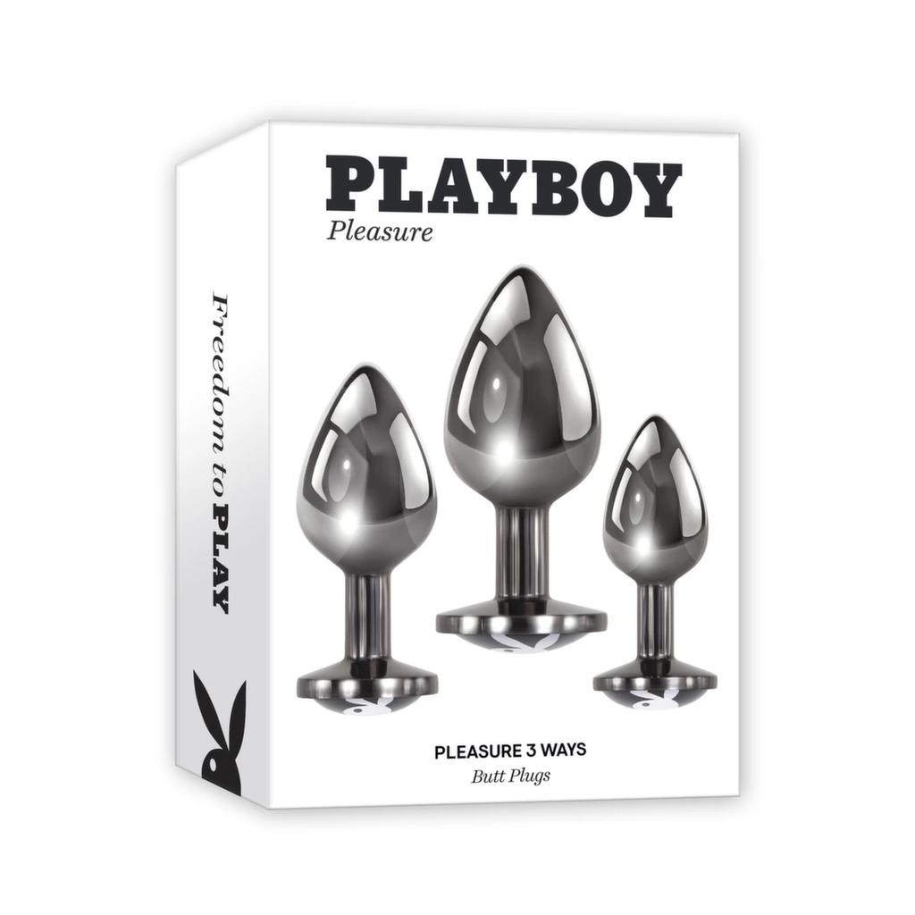 Playboy Pleasure - Set of 3 Pleasure anal plugs - 3 pieces