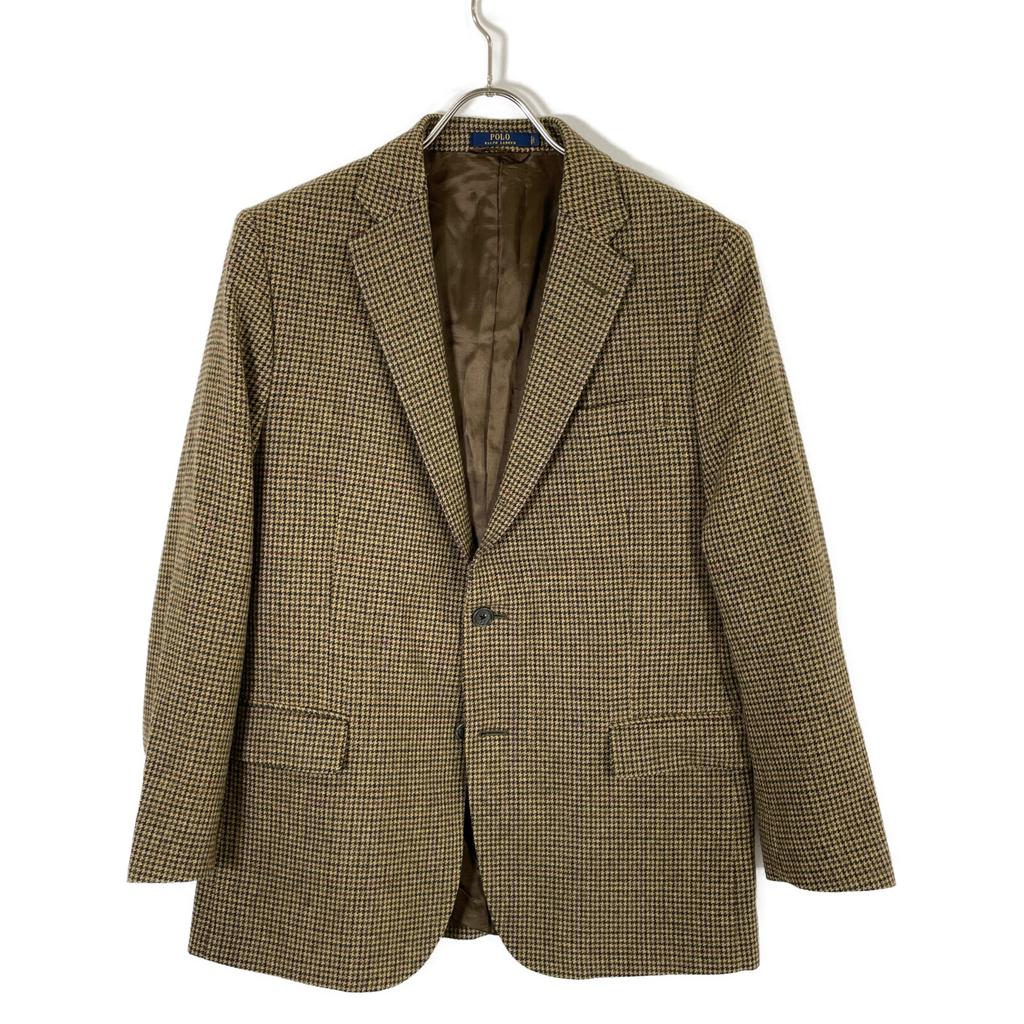 POLO RALPH LAUREN 715582643001 POLO 2 SPORTCOAT Houndstooth sports coat Jacket 38 BrownUsed