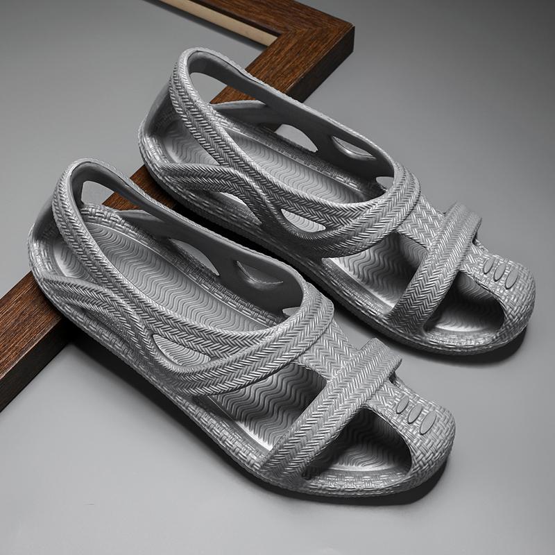 Sommermotetrend Ensfarget Utendørs Sandaler Strandsko Fritidssko Hullsko Latesko