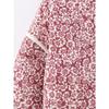 DAFIFY Women's Fashion Casual Flower Pattern Print Autumn Winter Long Sleeve POLO Neck Jackets & Coats