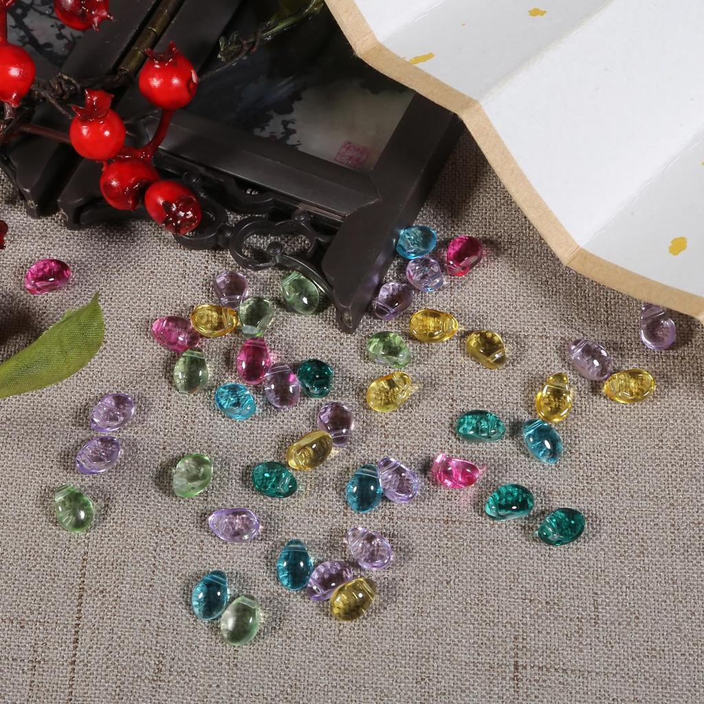 50ks 6x8mm smíšené barvy skleněné korálky s vodní kapkou Křišťálové korálky pro vlastní výrobu náramků Náušnice Výroba šperků