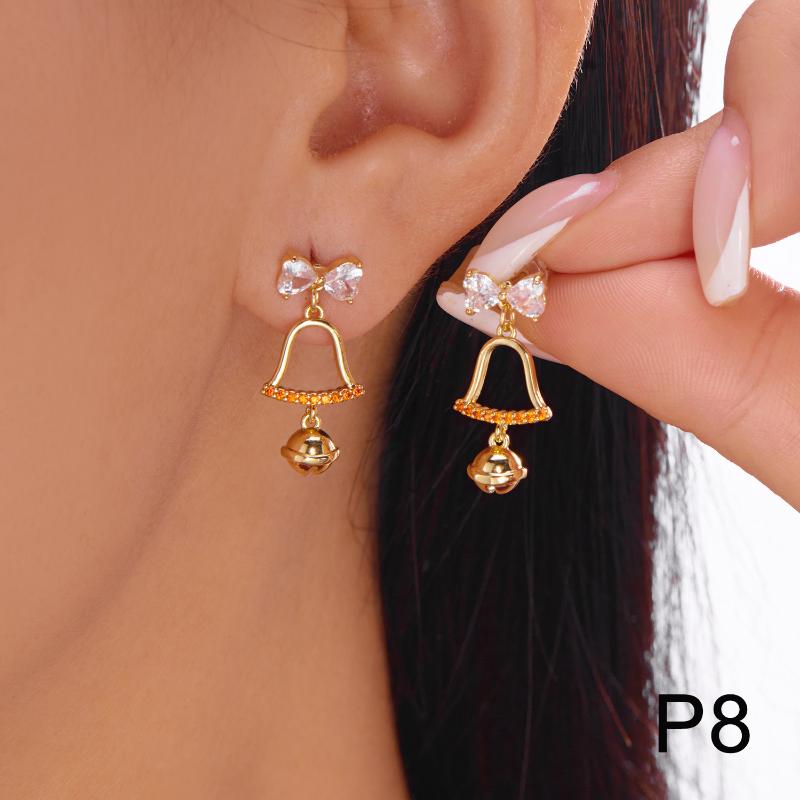 Christmas Tree Snowman Bow Bell Boots Dangle Earrings For Women Cute Snowflake Tassel Earring New Year Party Jewelry Xmas Gifts