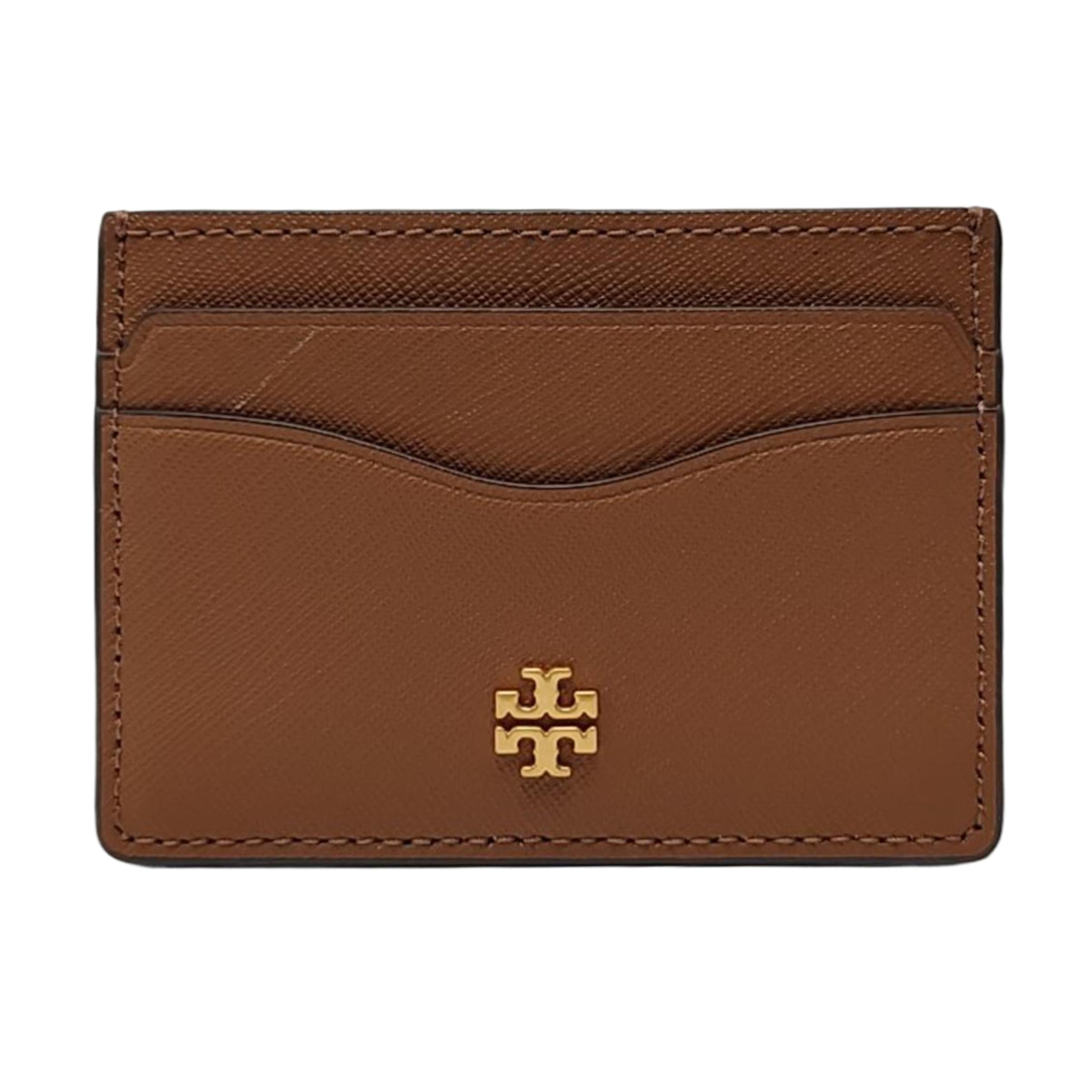 [Pre-Owned] Brown Leather Card Holder - Excellent #26ILWY ONE SIZE