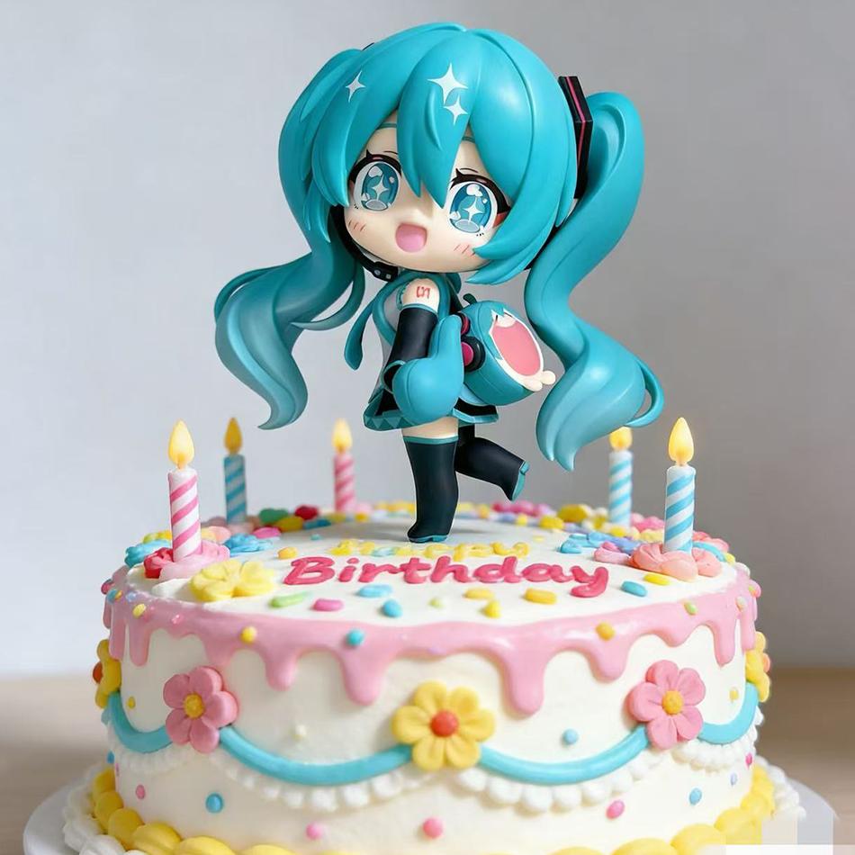Hatsune Miku Chibi Figure Uwa Series Soft Fluffy Smile Ita Bag Style Anime Peripheral Collectible Vocaloid Cute Girl In Stock