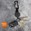 Stationery Holder Name Card Resilience High Retractable Wire Pull Tag Steel Ring Supplies Badge Key Keychain Reel Cord
