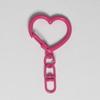 Heart-Shaped Painted Keychain - Handmade DIY Jewelry & Bag Pendant with Perler Beads.