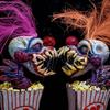 Popcorn Clown Creepy Clown Head Statue Resin Crafts Clown for Halloween Decoration