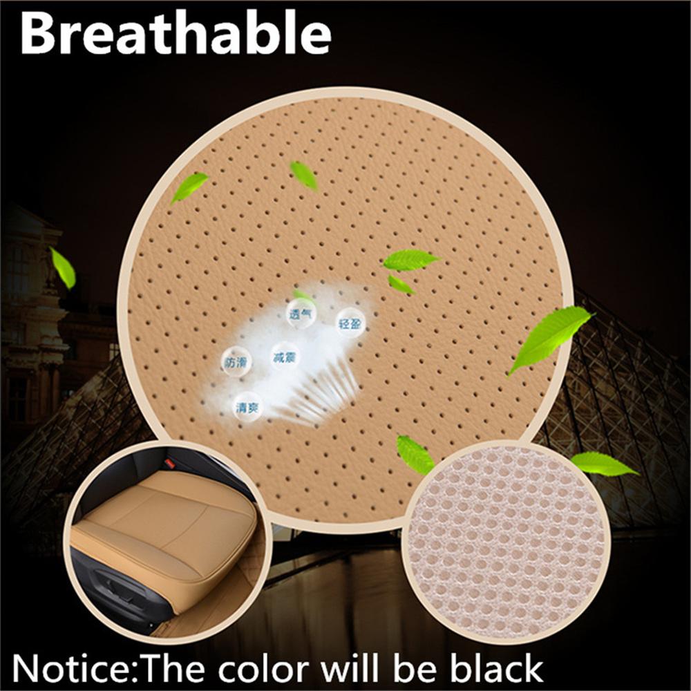 Usa Black Pu Leather Car Sedan Driver Front Seat Cover Cushion Pad Protector Mat