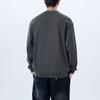 Autumn American Blockbuster Sweater Men'S Loose Large Size Splicing Black Crew Neck Long Sleeve Top Men'S Trend