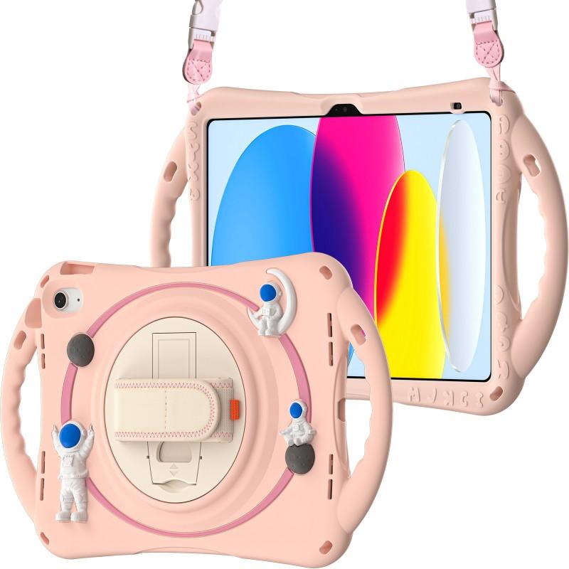 IPad 10th Generation 10.9 Inch Case 360 Rotating Astronaut Silicone Stand Protective Cover