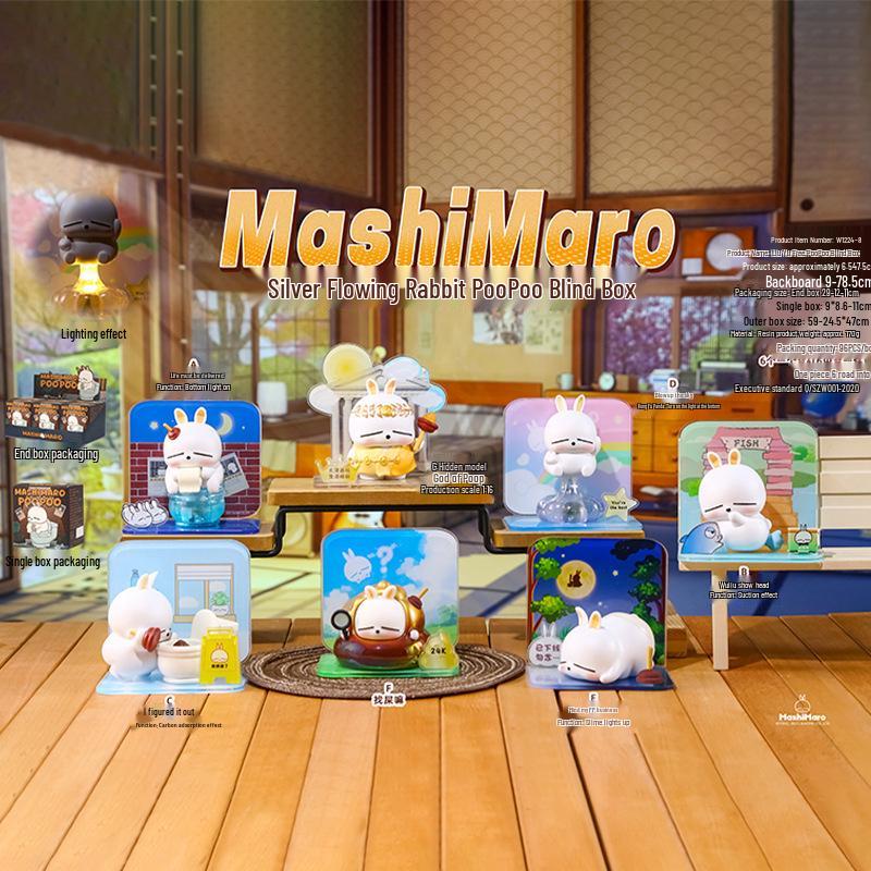 Creative Cute Cartoon Cat Emotion Blind Box Resin Desk Figurine Gift