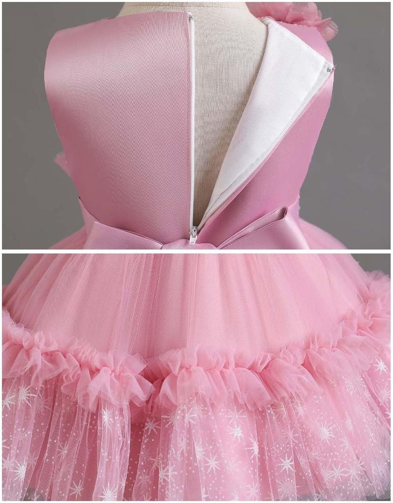 DiiFoky Baby Hochzeits-Schreinbesuch-Zeremonie Prinzessin Geburtstag Formelles Erinnerungsfoto Kindergarten-Eintrittszeremonie Kleid im westlichen Stil, Kinder-