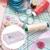 Sewing Box 42 Axis High Capacity Transparent Visible Thread Storage Buckle Closure Home Supply Reel