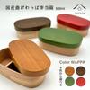 Yamaya Lacquerware Store Colored Magewappa Bento Box, Made In Japan, 500ml, White Wood with Lid, Made In Japan (Marron Brown)