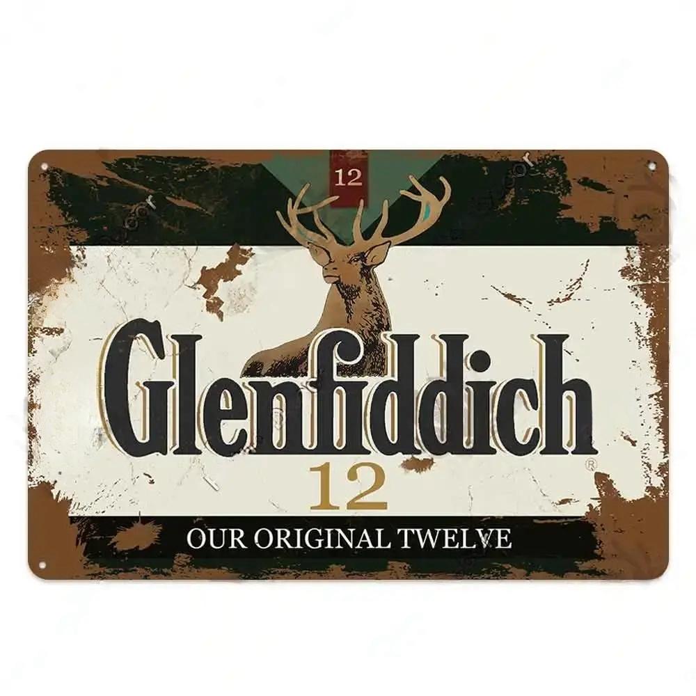 Vintage Whisky Plechová cedule Kovový plechový znak Pin-up girl Retro Nástěnná dekorace Pro garáž Klub Bar Pánská jeskyně Pub Kavárna Nástěnná dekorace