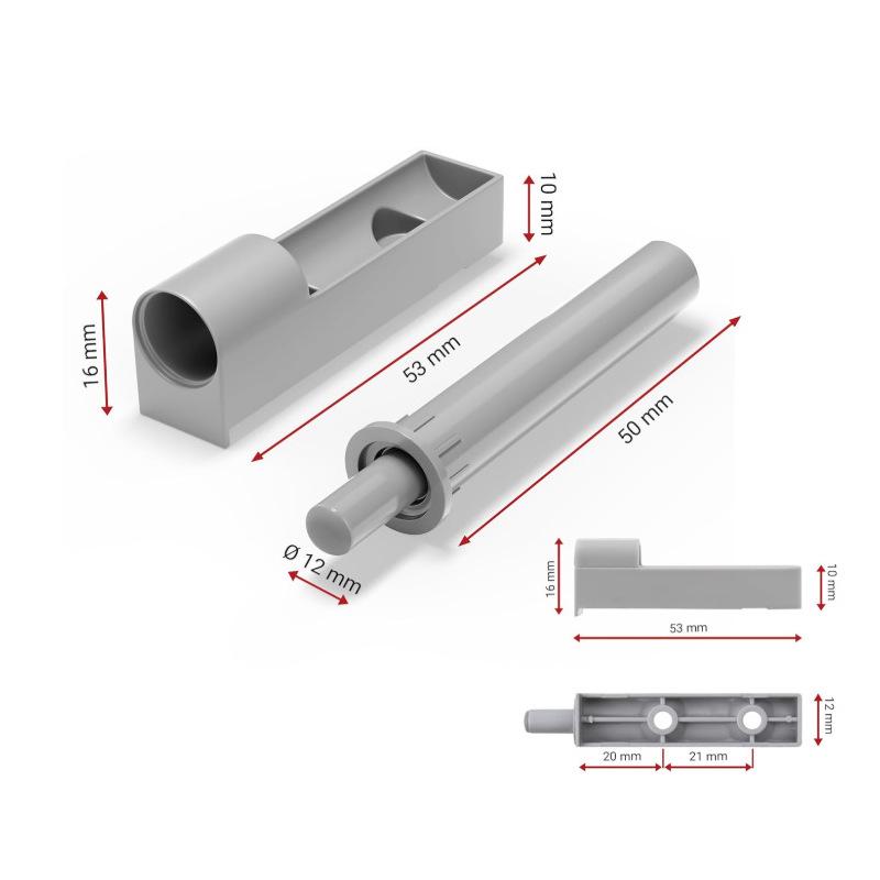 Kinnart Adjustable Silent Damper for Sliding and Push-Pull Doors - Anti-Collision Buffer & Rebound Stopper
