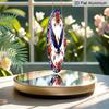 2D Flat, 1pc Blue, Red and White Eagle Garland Sign, Round Metal Aluminum Garland Sign, Patriotic Sign, 4th of July & Memrial Day Decorative
