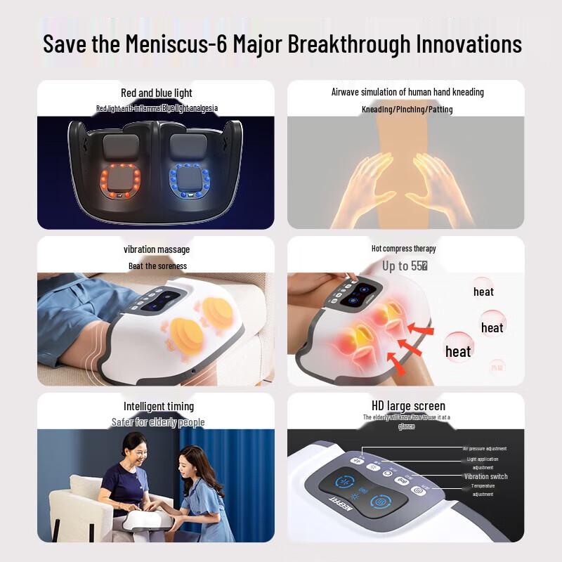 

Keepfit Wireless Infrared Knee Massager & Heat Therapy Device