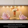 Swan Wine Rack Ornament - Elegant Display for Living Room or Dining Cabinet