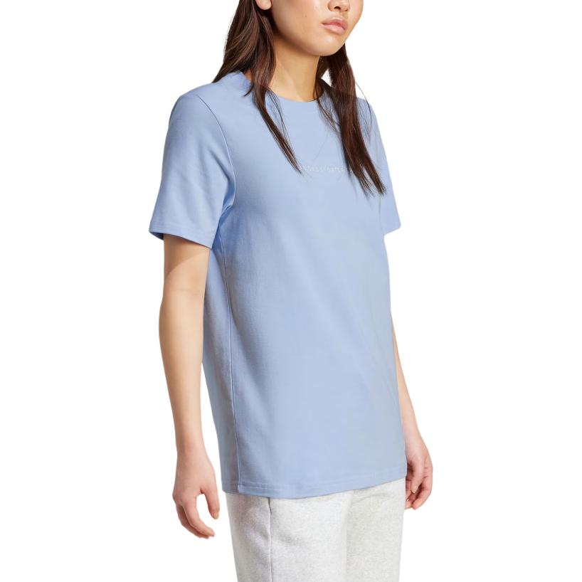 adidas Sportswear T Shirt Women's Glossy Finish Blue JX5323