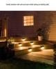 Solar Waterproof Outdoor Step Lights for Gardens, Courtyards, Railings, and Fences