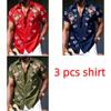Flower Printing Shirt Summer Hawaiian Beach Vacation Clothing Men's Fashion Street Style Shirt Daily Men's and Women's Shirt