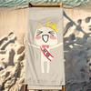 Cute Toro Inoue Cat Towel Beach Shower Bath Travel Lightweight Skin Friendly for Pool Camping Cruise Summer