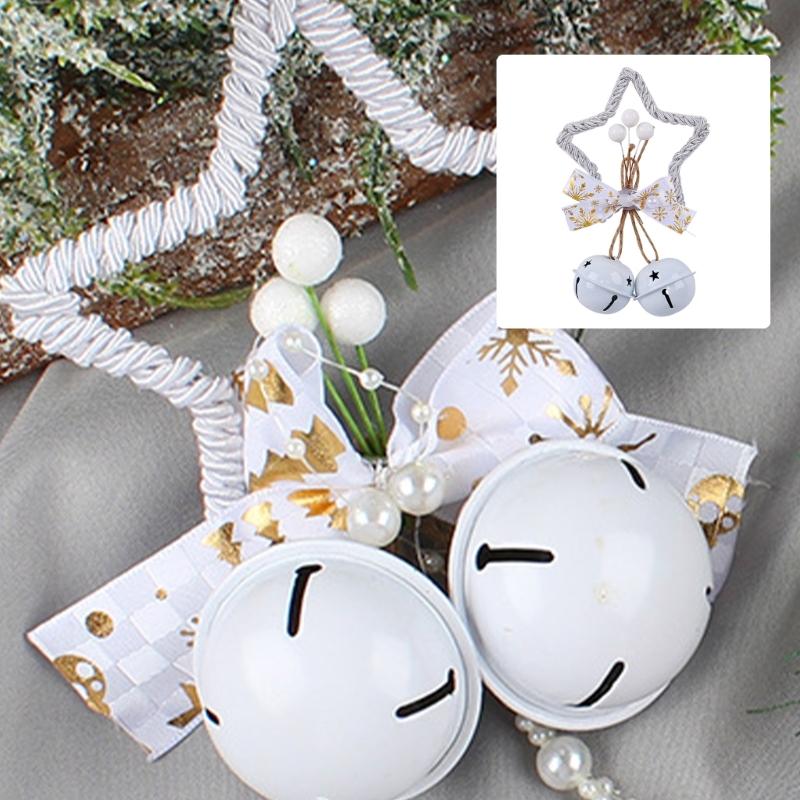 DIY Christmas Star Bells User friendly Plastic Metal Hanging Decors For Festival Parties Window Displays